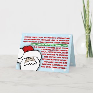 The Perfect Gift Christmas Card