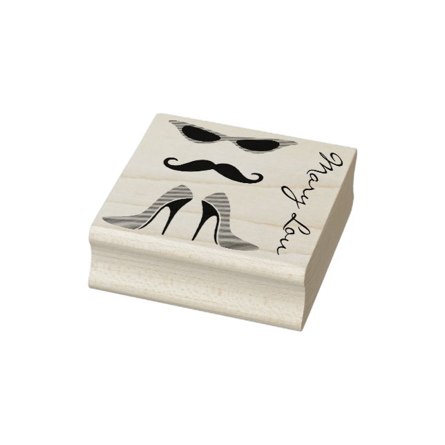 The Perfect Look in Black & Red + your back & idea Rubber Stamp (Stamp)