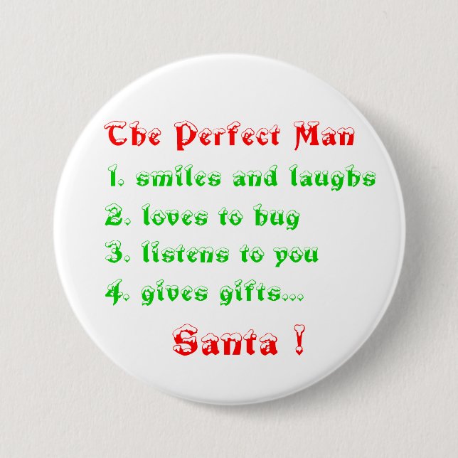 The Perfect Man -buttons Button (Front)