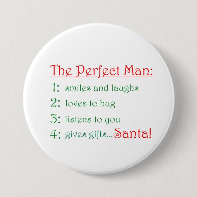 The Perfect Man -buttons Pinback Button (Front)