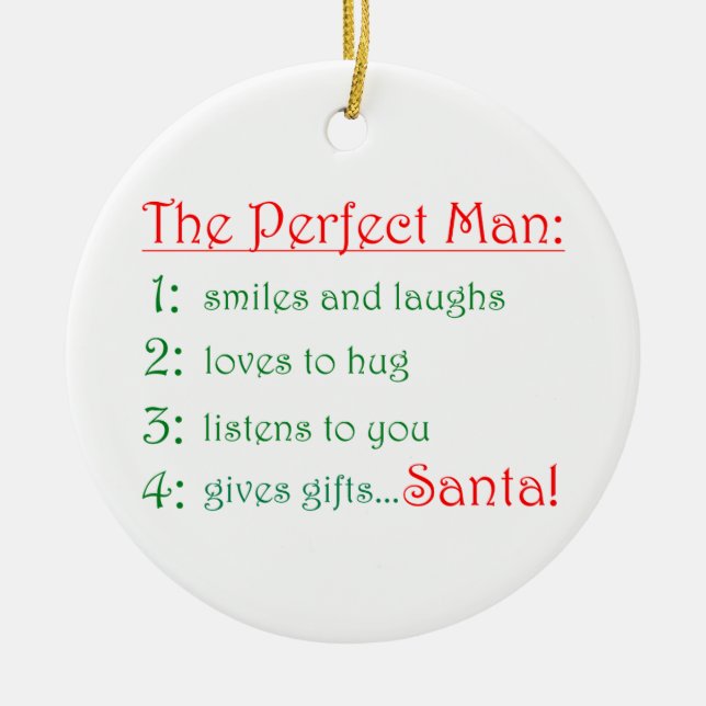 The Perfect Man-circle ornament (Front)