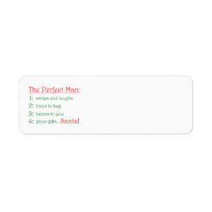 The Perfect Man Label