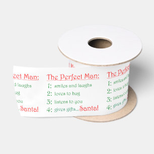 The Perfect Man Satin Ribbon
