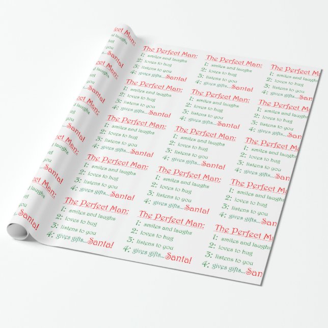 The Perfect Man-wrapping paper (Unrolled)