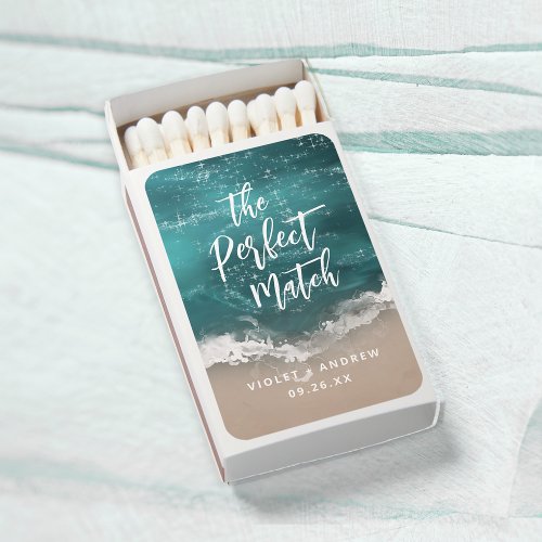 The Perfect Match Abstract moody ocean wedding