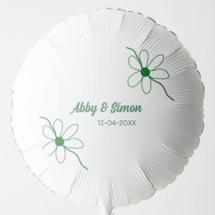 The perfect match add couple name date texture yea balloon