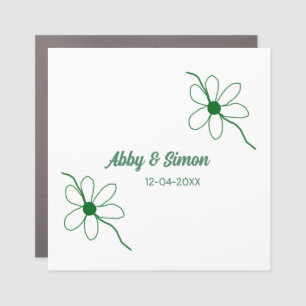The perfect match add couple name date texture yea car magnet