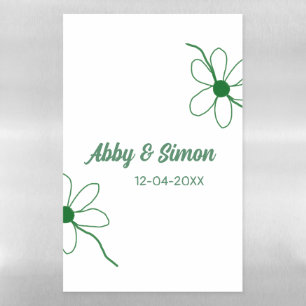 The perfect match add couple name date texture yea magnetic dry erase sheet