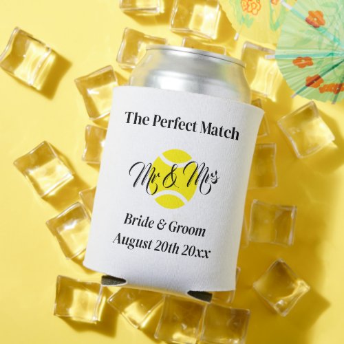 The perfect match amazing tennis player wedding can cooler