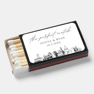 The Perfect Match Austin Matchbox Wedding Favors