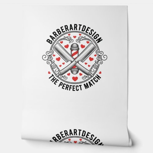 The Perfect Match Barber Shop Vintage Valentine Wa Wallpaper The Perfect Match Barber Shop Vintage Valentine Wa Wallpaper