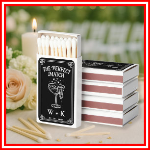 The Perfect Match Black Wedding Prosecco Glass