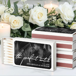 The Perfect Match Black White Photo Matchboxes