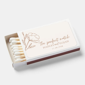 The Perfect Match Boho Minimalist Wedding Favors