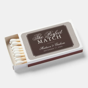 The Perfect Match Brown Striped Wedding