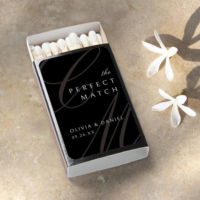 The Perfect Match Classic Script monogram wedding (The Perfect Match Classic Script monogram wedding)