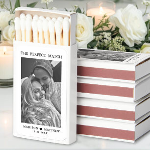 The Perfect Match Couple Photo Wedding Favors