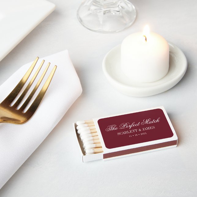 The Perfect Match Couples Wedding Matchboxes (Creator Uploaded)