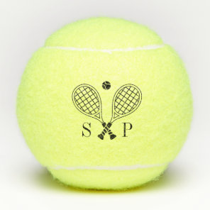 The Perfect Match Custom Name Logo Monogram Tennis Balls