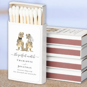 The Perfect Match Dinosaur Bride and Groom Wedding