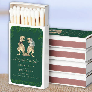 The Perfect Match Dinosaur Bride and Groom Wedding