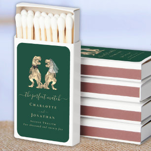 The Perfect Match Dinosaur Bride and Groom Wedding