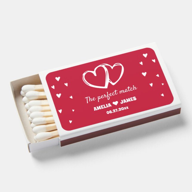 The perfect match Elegant Burgundy wedding favors (Front Open)