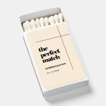 The perfect match Elegant & chic wedding matchbox