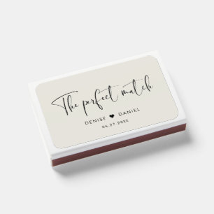 The perfect match Elegant light sage matchbox