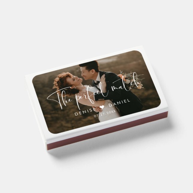 The perfect match Elegant & modern wedding photo (Front Closed)