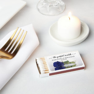 The Perfect Match Elegant Navy Blue Rose Wedding