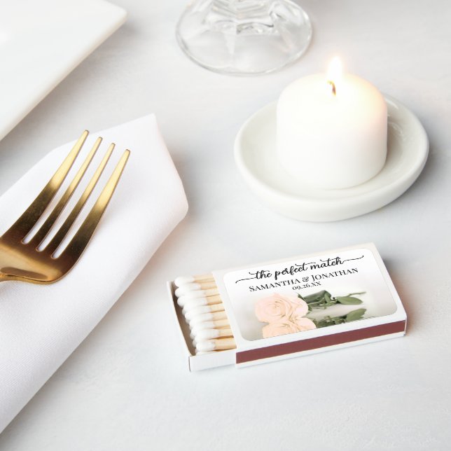 The Perfect Match Elegant Pale Peach Rose Wedding (Insitu)