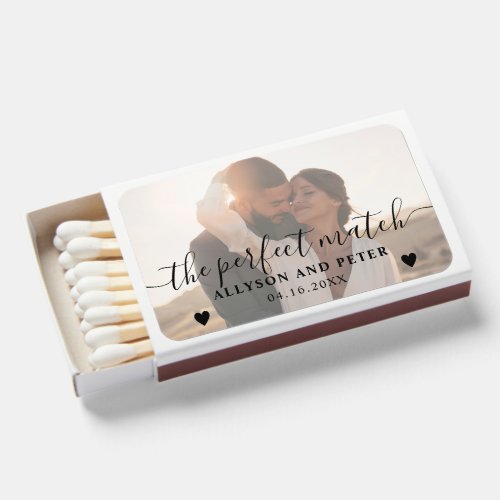 The Perfect Match Elegant Photo Wedding Favors