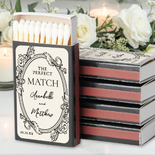 The Perfect Match Elegant Vintage Wedding Favor