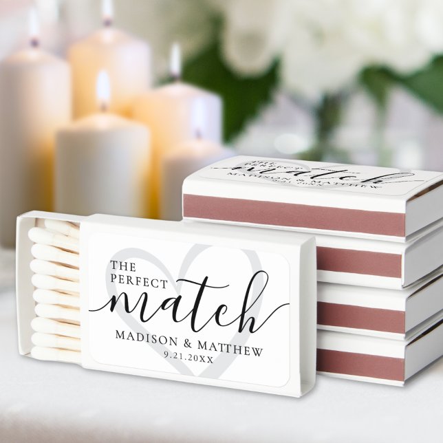 The Perfect Match Elegant Wedding (The Perfect Match Elegant Wedding Matchbox Favors)