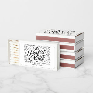 The perfect match elegant wedding favors