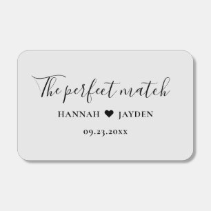 The perfect match Elegant wedding favors matchbox