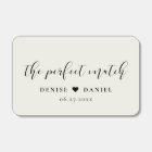 The Perfect Match Elegant Wedding Favors Matchbox | Zazzle