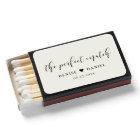 The perfect match Elegant wedding favors matchbox