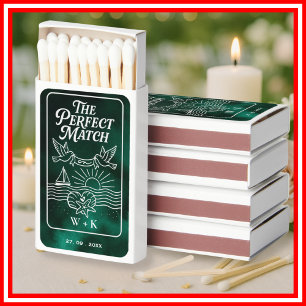 The Perfect Match Emerald Green Wedding Matches 
