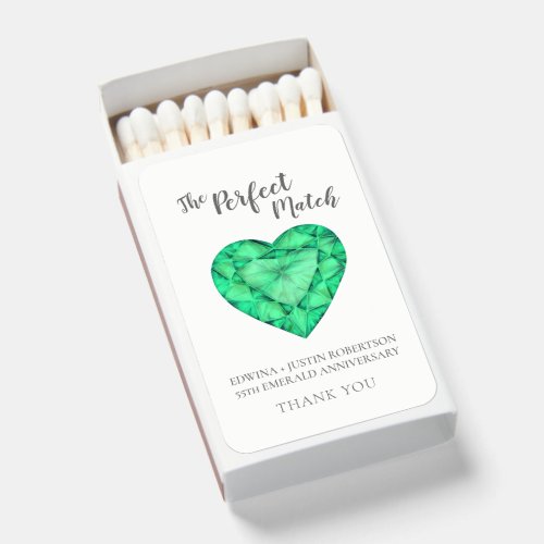The perfect match emerald heart wedding green