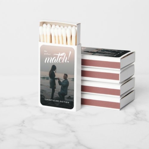 The Perfect Match Engagement Party Favor Matches