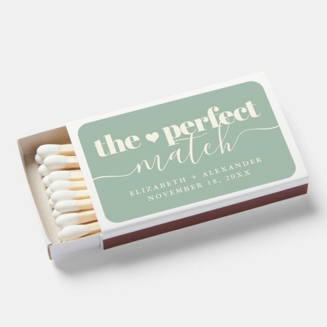 The Perfect Match Eucalyptus Green Script (Front Open)