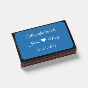 The perfect match. (French Blue) Matchboxes