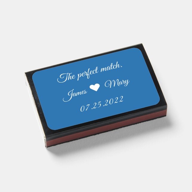 The perfect match. (French Blue) Matchboxes (Front Closed)
