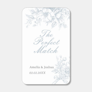 The perfect Match French Floral Blue Toile Wedding