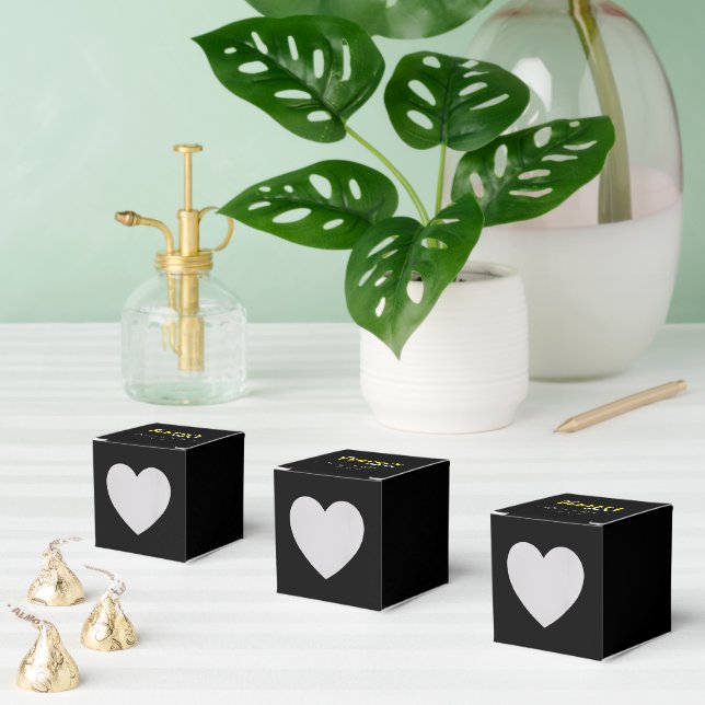 The PERFECT Match - Heart 2x2x2 Favor Box (Multiple)