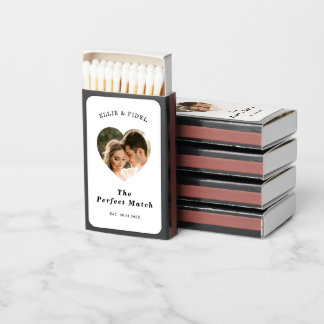 The Perfect Match Heart Photo Couple Wedding