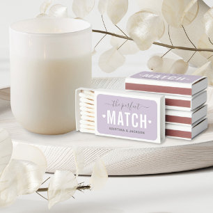 The Perfect Match Lavender Purple Wedding Favors