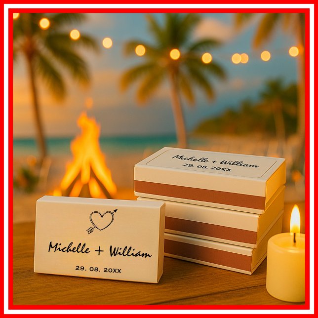 The Perfect Match Matchbox Elegant Wedding Favors (Creator Uploaded)